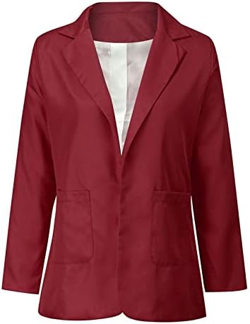 Ženski otvoreni prednji blažeri dugih rukava radne kancelarijske jakne Blazer casual lagana jakna Majica Jesen odjeću za žene 2022
