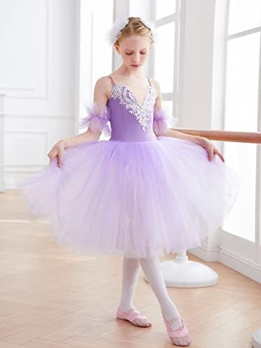 Paotit Girls Ballet Leotards Lyrical suknja Swan Lake Ballerina Dance Haljine Ballet Princess Tutu Prom