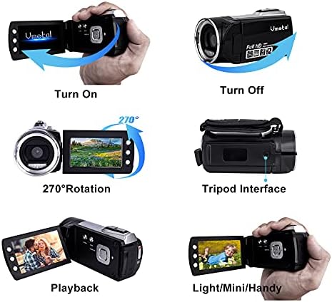 Video kamera za djecu Digital YouTube Vlogging Recorder kamere 1080p 30fps 36MP 2,7 inčni zaslon za rotaciju