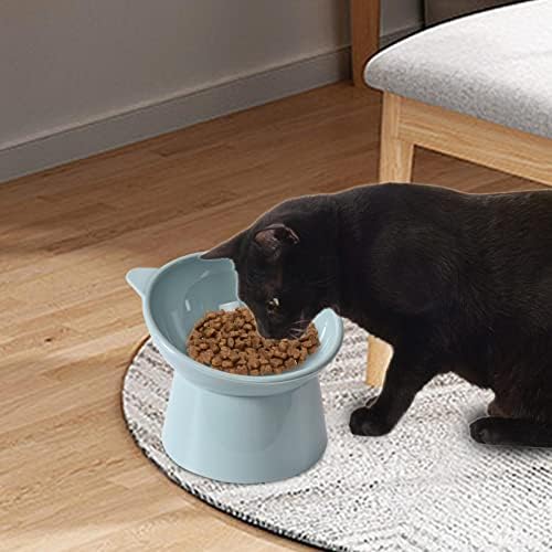 Podignuta nagnuta zdjelica za hranu, protiv povraćanja nagnute mačke, nagnuta povišena zdjelica za hranu,