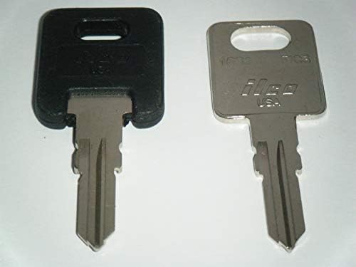 HF341 RV ključevi ILCO RV Prikolica za kampere ključevi 1 Crni Vrh & 1 metalni rez na Hf341 radni ključevi putni prikolica Auto-kuća Toy Hauler ključevi zamjenski ključevi FIC