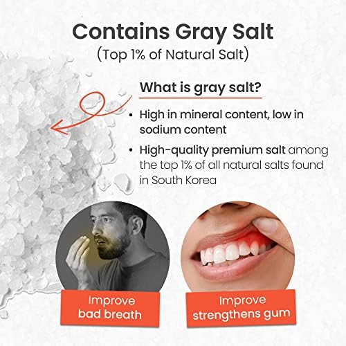 Saltrain Fluoride za zube za zube | Prirodna pasta za zube za svježe dah, nulta šupljina i elastične gume