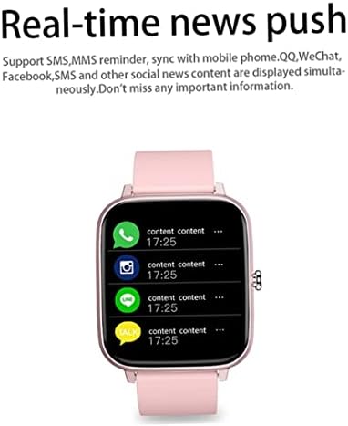 Jualyue Smart Watch Vodootporni Sport SmartWatch SmartWatch Uređaj za praćenje narukvice Pink