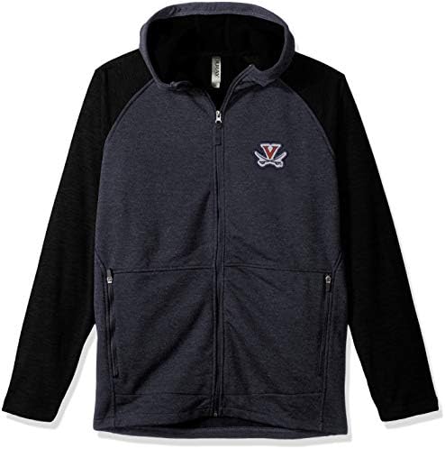 Outeay Sportska odjeća NCAA Virginia Cavaliers Muška hibridna II jakna, mornarska Heather / Ponoćno mornarice
