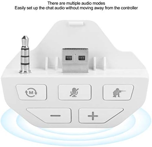 Shyekyo Gamepad Konverter slušalica, Adapter za slušalice Gamepad Mic Mute Fuction sa 3,5 mm Audio portom