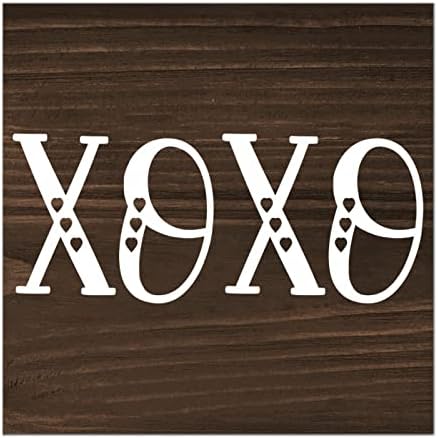Dan zaljubljenih XOXO LOTOVING Drveni znakovi Početna Dekor Romantični citati znače rustikalni zidni viseći