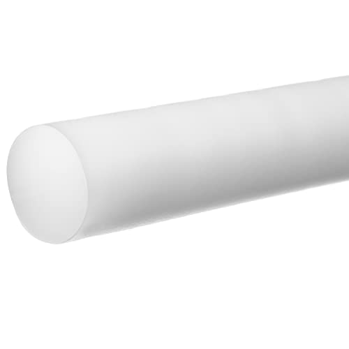 Delrin Acetal Homopolimer plastični štap, bijeli, prečnika 3 x 2 ft. Long