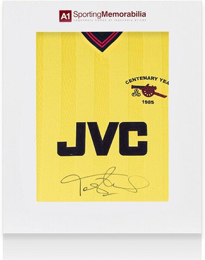 Tony Adams potpisana Arsenal košulja - 1985, Stogodišnji, u gostima - Poklon kutija Autograph - autogramirani