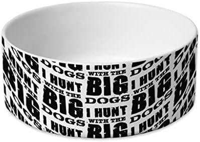 Lovim sa Big Dogs Zdjelom za kućne ljubimce-Zdjela za hranu za pse ljubitelja pasa - cool izreka pseća zdjela