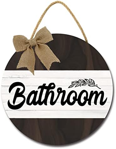 Sokomurg kupaonica na vrata za kupaonicu, život je poput kupaonske seoske kuće rustikalno okruglo zidni