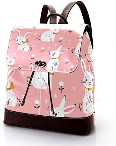 VBFOFBV ruksak za laptop, elegantan putni ruksak casual paketa ramena torba za muškarce, zečje životinjski crtani divni cvijet