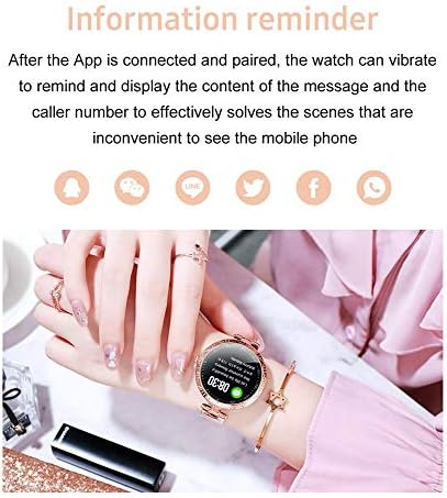Pametni sat za žene, fitness tracker sa krvnim pritiskom, vodootporni Bluetooth pedometar, spavanje, sportski aktivnost Kompatibilan je za iOS Android telefone,