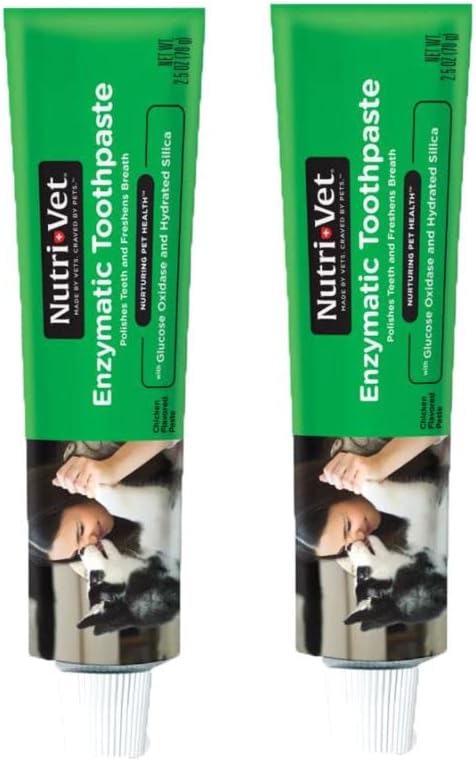 Nutri-Vet enzimska pasta za zube za pse 2,5 oz-pakovanje od 2 komada