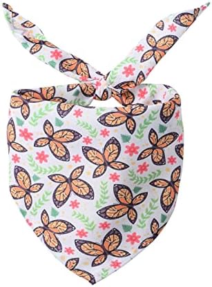 Giligege Butterfly Bee Dekorativni šal kutak BIB Butterfly Pas Šal Dvostrani šal za kućne ljubimce za male