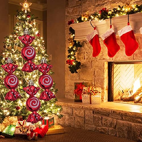 Stepeni božićni vijenac za stepenice Dekoracija rekvizita Candy Božićni privjesak Božićni lizački lizički