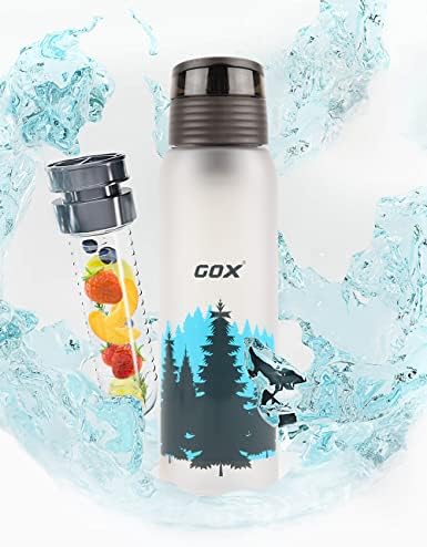 Gox 32 oz. Infuser vodene boce - sadrži punu dužinu infuzijskog štapa, Flip Top poklopca, lagana ručna hvataljka