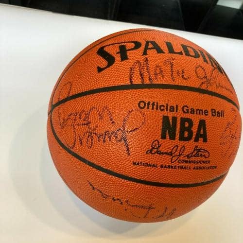1989-90 Los Angeles Lakers tim potpisao spalding NBA Igra Košarka sa JSA COA - autogramirane košarkama