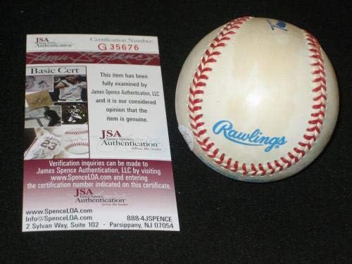 Tom Ferrick Yankees potpisali su autentične oaling za bejzbol jazbol JSA Rijetko - autogramirani bejzbol