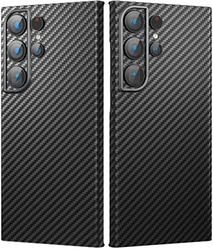 Memumi Real Aramid Fiber futrola za Samsung Galaxy S23 Ultra, čvrst izdržljiv karbon 0,5 mm tanki telefon