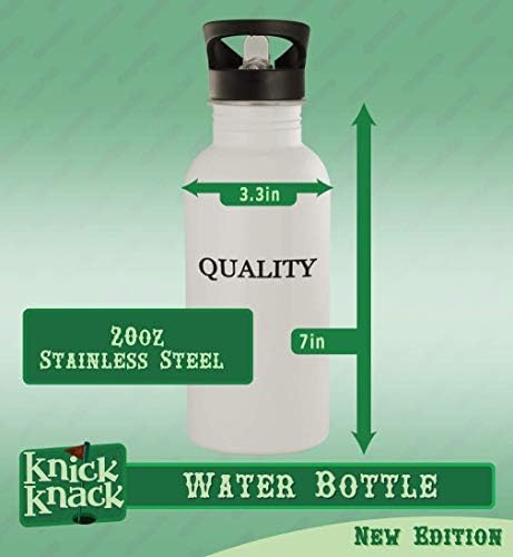 Knick Klack pokloni silikat - 20oz boca od nehrđajućeg čelika, srebro