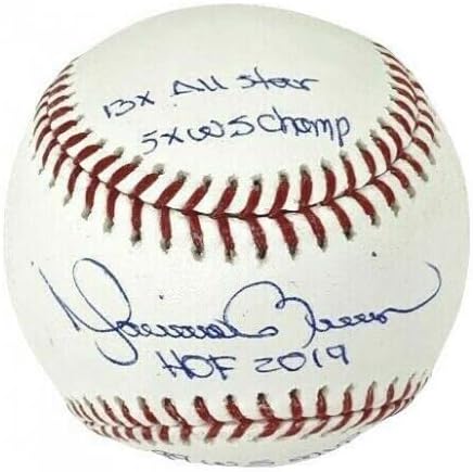 Mariano Rivera New York Yankees potpisao je OMLB karijer Stat Multi-ISC bejzbol JSA - autogramirani bejzbol