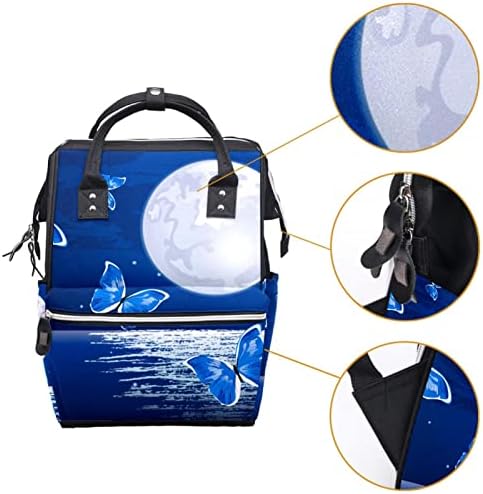 Guerotkr putnički ruksak, vrećica za pelene, ruksak peleneri, bule leptir morsko mjesečno svjetlo