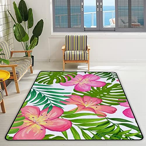 Puzajući zatvoreni tepih Play Mat cvjetni egzotični tropski za dnevni boravak Spavaća soba Obrazovna vrtića