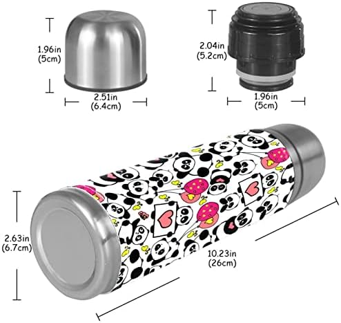 Mini panda i koverta termalna boca za vodu - izolirani termos od nehrđajućeg čelika