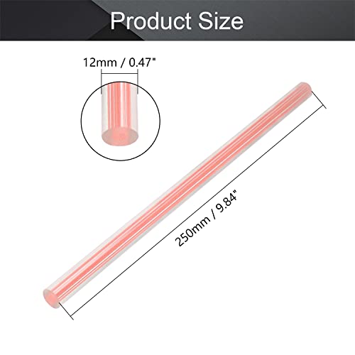 Fielect Pink Ravna Linija akril okrugli štap Standard pleksiglas tolerancija lagan za DIY 12mm prečnik 250mm