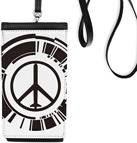 Mirov simbol ravnina antiratni dizajn uzorak telefon novčanik torbica visi mobilna torbica crni džep