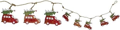 Ukrasi - Božićni vijenac 55-inčni Crveni zeleni kamion Božićno drvce - Xmas10