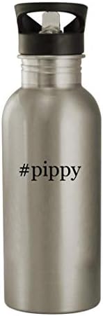 Knick Klack pokloni pippy - 20oz hashtag od nehrđajućeg čelika, srebro, srebro