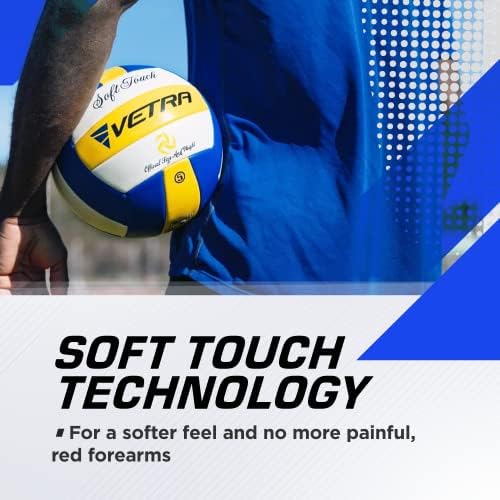 Vetra Soft Touch odbojka i sportove za boce za vodu - Službena veličina 5 kuglica sa izdržljivim šivanjem