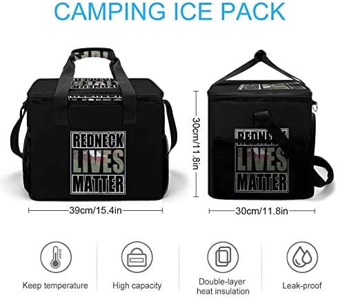 Redneck Lives Matter izolovana torba za ručak za višekratnu upotrebu nepropusna Cooler tote kutija za hranu za piknik planinarenje ribolov kampovanje
