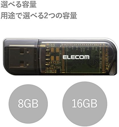 ELECOM USB Flash Drive 8GB USB2.0 [crna] MF-HMU208GBK