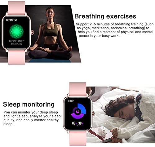 Byikun Smart satovi za muškarce, za žene, praćenje aktivnosti i pametni satovi sa srčanim miniljkom za spavanje,