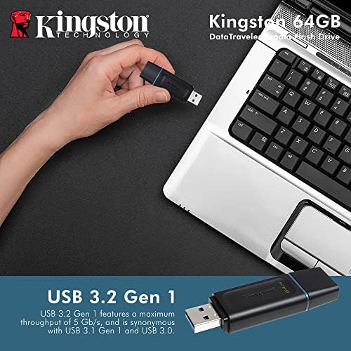 Kingston 64GB DataTraveler Exodia Flash Drive - DTX / 64GB W / USB 3.2 Gen 1 Tip-Veća, maks. Propusnost