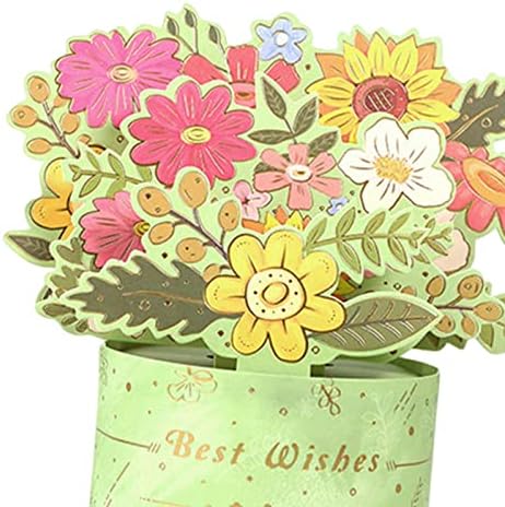 Cvjetni bouket karta majčina dnevna kartica Poklon kartica Poziv Bouquet pozdravne kartice Popup kartice