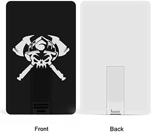 Vatrogasac Skull FireFhighter AX USB Flash Drive Dizajn kreditne kartice USB Flash Drive Personalizirani
