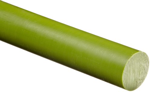 Ultra klizav liveni najlon punjen uljem 6 okrugli štap, gladak, ASTM D5989, zelen, 2 od, 24 Dužina