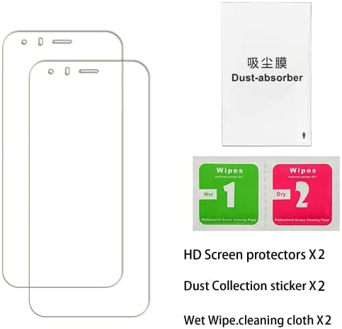 Vuciya [2 paket] Zaštitnik zaslona za CAT S62 PRO, 9h tvrdoća HD HD-Scratch Shatter-Proof Bubble Besplatno