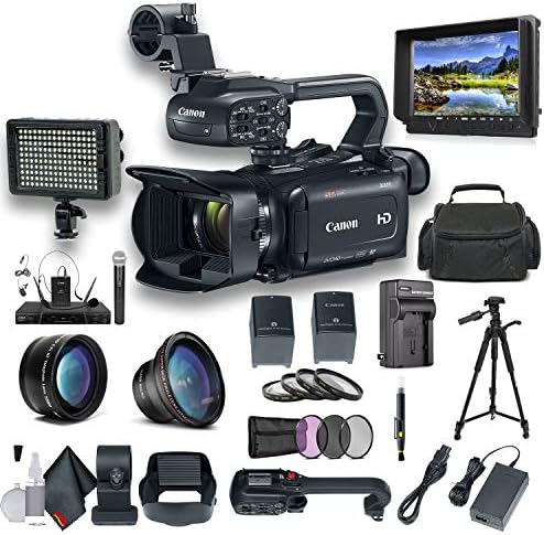 Canon XA11 Compact Full HD kamkorder sa HDMI i kompozitnim izlaznim profesionalnim paketom. Sadrži dodatnu bateriju, futrolu, LED svjetlo, vanjski monitor, mic, stativ + više