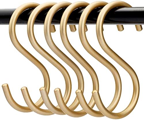 10 komada Zlatne s kuke aluminijske legure S-u obliku kuka za u obliku teške kuhinje Kupatilo Višenamjena