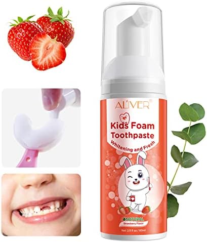 Dječje paste za zube, pasta za zube s malim fluoridom, pasta za zube za pjenu i ispiranje usta za zubnu njegu 60ml